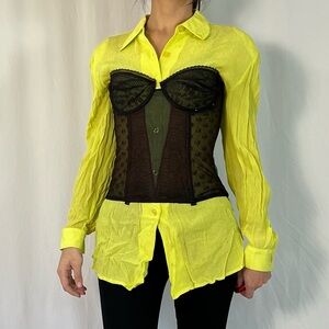 Vintage Formfit Black Lace Strapless Bustier